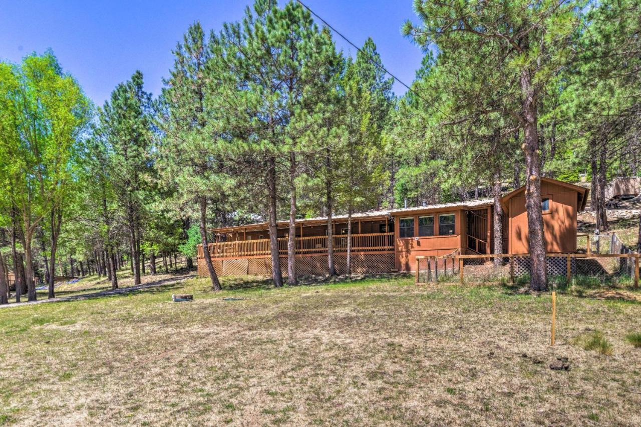 Quiet Cloudcroft Cabin With Porch And Gas Grill! Екстер'єр фото